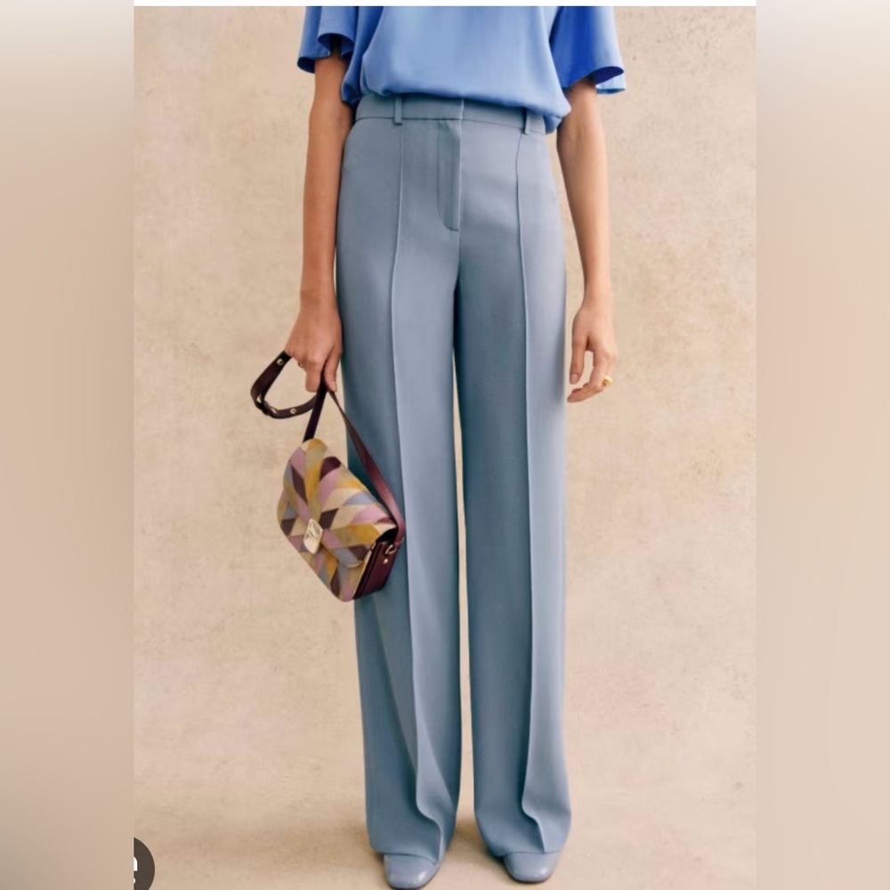 Sezane light blue trousers